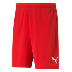 Męskie Spodenki Dresowe TeamRISE. Czerwone krótkie spodenki sportowe Puma, m, bez wzorów, z dresówki. Za 97.99 zł.