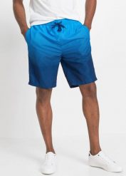Długie szorty kąpielowe. Niebieskie kąpielówki bonprix, m, bez wzorów, długie. Za 112.99 zł.