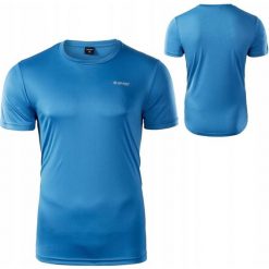 Koszulka szybkoschnąca dla mężczyzn Sibic. Niebieskie t-shirty sportowe Hi-tec, bez wzorów, bez ramiączek, do piłki nożnej. Za 68.55 zł.