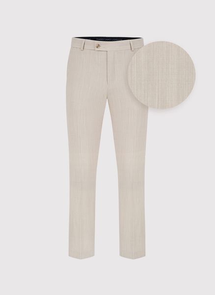 PAKO LORENTE – Beżowe wełniane spodnie garniturowe. Brązowe garnitury Pako Lorente, m, bez wzorów, z wełny. Za 999.99 zł.