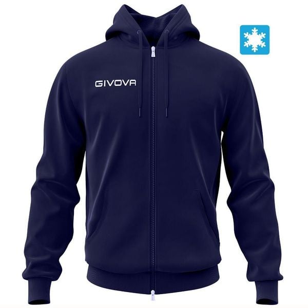Bluza sportowa Givova King niebieska. Niebieskie bluzy bez kaptura Givova, na zimę, xl, bez wzorów, z bawełny, bez kaptura. Za 105.07 zł.
