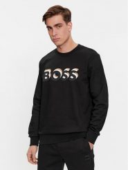 Boss Bluza Soleri 07 50507939 Czarny Relaxed Fit. Czarne bluzy Boss, l, bez wzorów, z bawełny, bez kaptura. Za 629.99 zł.