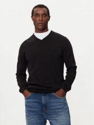 S.Oliver Sweter 2143174 Czarny Regular Fit. Czarne swetry rozpinane S.Oliver, l, bez wzorów, z bawełny, bez kołnierzyka, bez ramiączek. Za 99.99 zł.
