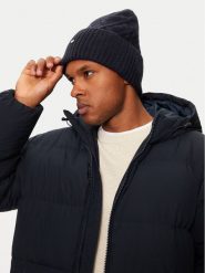 Tommy Hilfiger Czapka Flag Cable AM0AM12810 Granatowy. Niebieskie czapki zimowe Tommy Hilfiger, bez wzorów, z materiału. Za 299.99 zł.