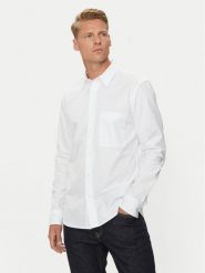 Calvin Klein Jeans Koszula J30J326182 Biały Regular Fit. Białe koszule Calvin Klein Jeans, m, bez wzorów, z bawełny, bez kołnierzyka, bez ramiączek. Za 239.99 zł.