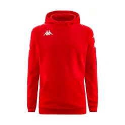 Bluza Kappa Diano. Czerwone bluzy z kapturem Kappa, s, bez wzorów, z bawełny, z kapturem. Za 228.85 zł.