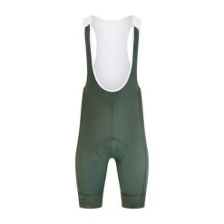 Męskie spodnie kolarskie z szelkami Essential – Oliwkowe. Zielone odzież kompresyjna KEADA SPORTS, l, bez wzorów, rowerowe. Za 332.00 zł.