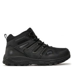 Trekkingi Lumberjack. Czarne buty trekkingowe Lumberjack, bez wzorów, bez zapięcia. Za 329.99 zł.