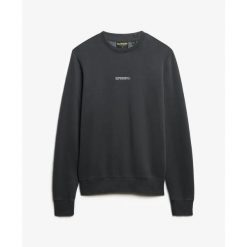 Bluza Superdry Micro Logo. Czarne bluzy Superdry, m, bez wzorów, bez kaptura. Za 314.80 zł.