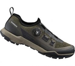 Buty do rowerów turystycznych EX700, oliwkowe. Zielone buty turystyczne Shimano, bez wzorów, z gumy, bez zapięcia, rowerowe. Za 716.00 zł.