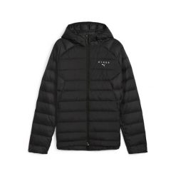 Męska puchowa kurtka z kapturem PUMA × HYROX PUMA Black. Czarne kurtki Puma, m, bez wzorów, z puchu, z kapturem. Za 659.00 zł.