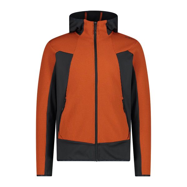 Bluza męska turystyczna CMP 35G6567. Brązowe bluzy z kapturem CMP, na wiosnę, l, bez wzorów, z polaru, z kapturem. Za 275.00 zł.