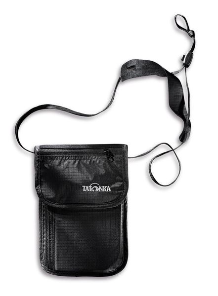 Saszetka Tatonka Skin Neck Pouch. Czarne torby na ramię Tatonka, bez wzorów, z nylonu, bez dodatków. Za 83.99 zł.