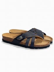 BACKSUN Klapki "Gatien" w kolorze granatowym rozmiar: 41. Niebieskie klapki Backsun. Za 129.95 zł.