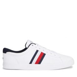 Tenisówki Tommy Hilfiger. Białe trampki Tommy Hilfiger, m, bez wzorów, bez zapięcia. Za 329.99 zł.