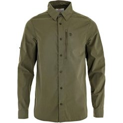 Koszula turystyczna Fjallraven Abisko Hike Shirt LS. Zielone koszule FJÄLRÄVEN KANKEEN, xl, bez wzorów, z materiału, bez kołnierzyka, bez ramiączek. Za 395.99 zł.