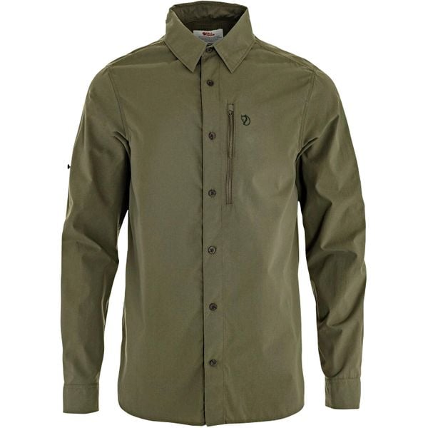 Koszula turystyczna Fjallraven Abisko Hike Shirt LS. Zielone koszule FJÄLRÄVEN KANKEEN, xl, bez wzorów, z materiału, bez kołnierzyka, bez ramiączek. Za 395.99 zł.