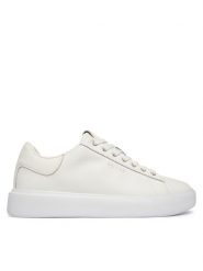 Guess Sneakersy FMJAVI LEA12 Biały. Białe buty sportowe casual Guess, z aplikacjami, ze skóry, bez zapięcia. Za 499.99 zł.