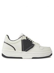 Guess Sneakersy Ancona Low FMPANC LEA12 Biały. Białe buty sportowe casual Guess, z aplikacjami, ze skóry, bez zapięcia. Za 549.99 zł.