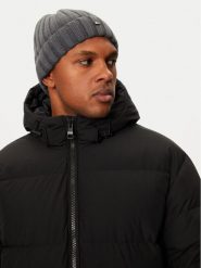 Tommy Hilfiger Czapka AM0AM12798 Szary. Szare czapki zimowe Tommy Hilfiger, bez wzorów, z kaszmiru. Za 419.99 zł.