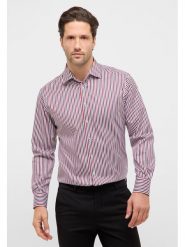 Eterna Koszula - Modern fit - w kolorze biało-czerwono-granatowym rozmiar: 40. Czerwone koszule Eterna, bez wzorów, z bawełny, bez kołnierzyka, bez ramiączek. Za 122.38 zł.