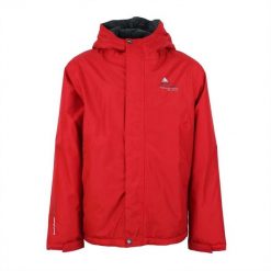 Kurtka wodoodporna Peak Mountain Cajik. Czerwone kurtki Peak Mountain, bez wzorów, bez kaptura. Za 339.55 zł.