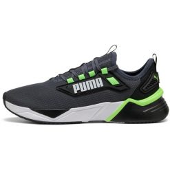 Buty sportowe męskie Puma Retaliate 3. Czarne buty do biegania Puma, bez wzorów, z gumy, bez zapięcia, do biegania. Za 259.00 zł.