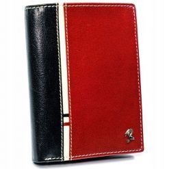 Portfel męski Rovicky 326-RBA-D BLACK-RED czarno-czerwony. Czarne portfele ROVICKY, bez wzorów. Za 84.00 zł.