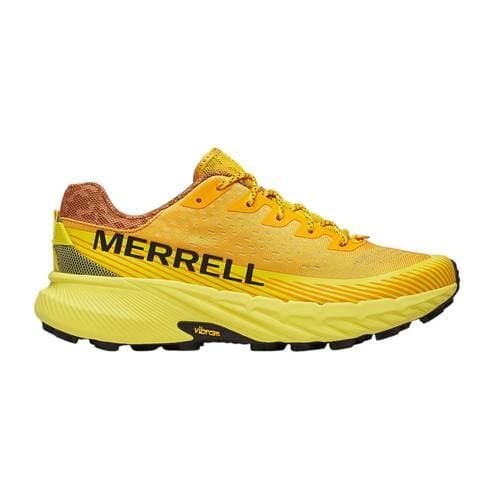 Buty do biegania męskie Merrell Agility Peak 5. Żółte buty do biegania Merrell, bez wzorów, z materiału, bez zapięcia, do biegania. Za 839.00 zł.