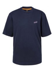 BOSS Orange Koszulka w kolorze granatowym rozmiar: XXL. Niebieskie bezrękawniki BOSS Orange, xxl, bez wzorów, z bawełny, bez kołnierzyka, bez ramiączek. Za 181.33 zł.