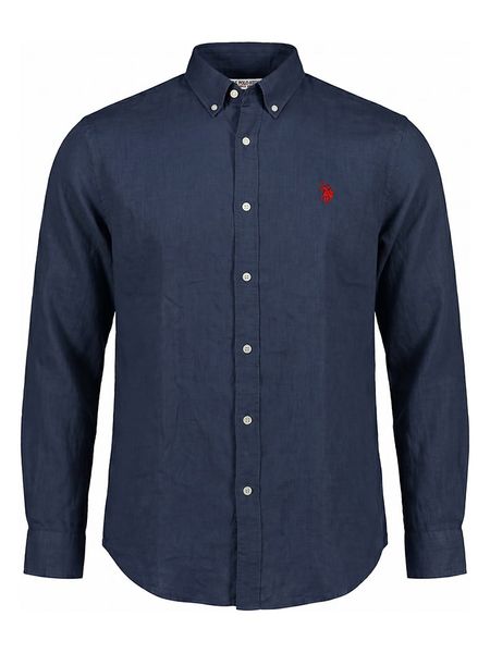 U.S. Polo Assn. Koszula w kolorze granatowym rozmiar: XXL. Niebieskie koszule U.S. Polo Assn., s, bez wzorów, bez kołnierzyka, bez ramiączek. Za 187.45 zł.