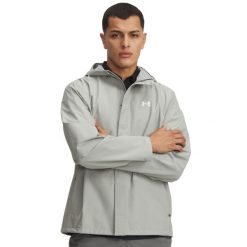 Kurtka męska Under Armour Cloudstrike Jacket 6009583. Białe kurtki Under Armour, m, bez wzorów, z materiału, z kapturem. Za 431.40 zł.