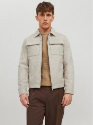 Jack&Jones Kurtka z imitacji skóry Payton 12213082 Beżowy Regular Fit. Brązowe kurtki Jack&Jones, m, bez wzorów, ze skóry, bez kaptura. Za 199.99 zł.