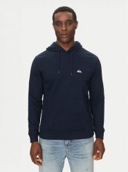 Quiksilver Bluza EQYFT04951 Granatowy Regular Fit. Niebieskie bluzy Quiksilver, l, bez wzorów, z bawełny, bez kaptura. Za 109.99 zł.