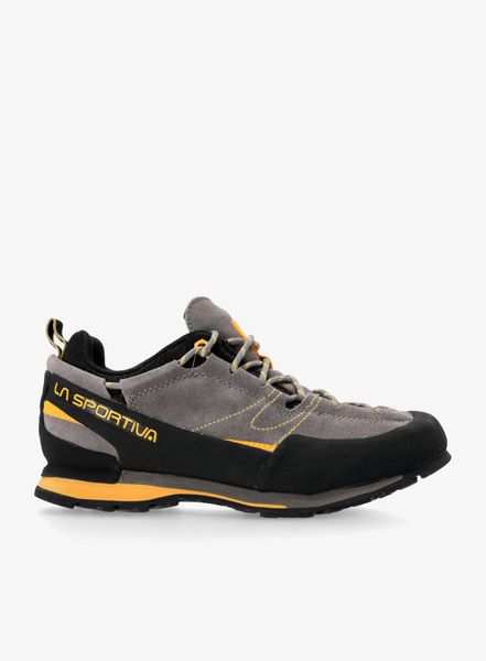 Buty podejściowe męskie La Sportiva Boulder X. Szare buty turystyczne La Sportiva, na jesień, bez wzorów, z gumy, bez zapięcia, trekkingowe. Za 712.79 zł.