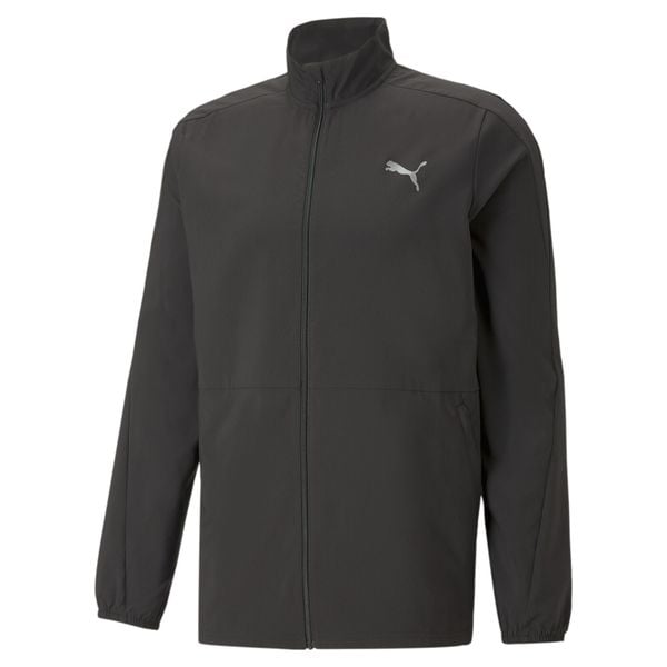 Męska tkana kurtka do biegania RUN FAVOURITE PUMA Black. Czarne kurtki Puma, m, bez wzorów, z materiału, bez kaptura. Za 222.99 zł.