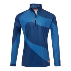 Bluza narciarska Męska Gareth & Lucas The One Hundred and Six. Niebieskie bluzy z polaru GARETH & LUCAS, m, bez wzorów, z elastanu, bez kaptura. Za 229.99 zł.