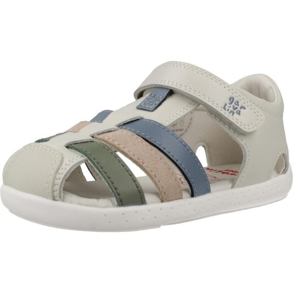 Sandały GARVALIN 262325G Beżowy. Brązowe sandały GARVALIN, ze skóry, bez zapięcia. Za 231.99 zł.