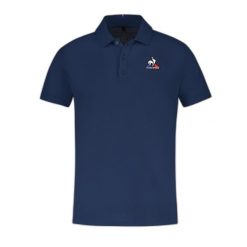 Koszulka polo do tenisa męska ESS Polo SS N°2 M. Niebieskie koszulki polo le coq sportif, m, bez wzorów, bez kołnierzyka, bez ramiączek, tenisowe. W wyprzedaży za 231.30 zł.