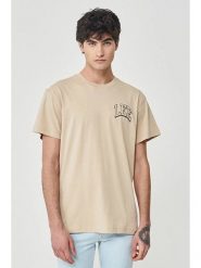 Lee Koszulka w kolorze beżowym rozmiar: L. Brązowe bezrękawniki Lee, l, bez wzorów, z bawełny, bez kołnierzyka, bez ramiączek. Za 69.91 zł.