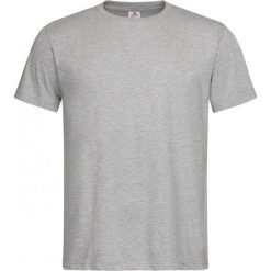 Szary Bawełniany T-Shirt Męski Bez Nadruku -STEDMAN- Koszulka, Krótki Rękaw, Basic, U-neck. Szare bluzki z długim rękawem Stedman, l, bez wzorów, z bawełny, bez kołnierzyka, bez ramiączek. Za 40.00 zł.