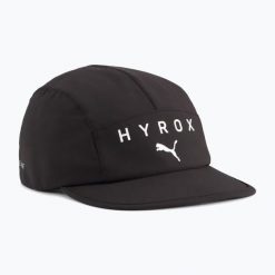Czapka z daszkiem PUMA Hyrox Running 5 Panel. Czarne czapki z daszkiem Puma, bez wzorów. Za 99.99 zł.
