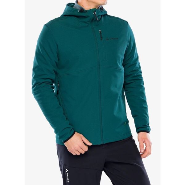 Kurtka polarowa męska Vaude Elope Stormfleece Hoody. Zielone kurtki Vaude, m, bez wzorów, z polaru, bez kaptura. Za 435.69 zł.