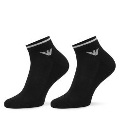 Skarpety długie EA7 Emporio Armani. Czarne skarpety EA7 Emporio Armani, bez wzorów. Za 104.99 zł.