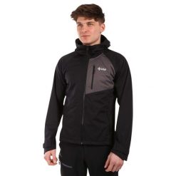 Męska kurtka softshell Kilpi BELTRA-M. Czarne kurtki softshell Kilpi, m, bez wzorów, z softshellu, bez kaptura. Za 473.69 zł.