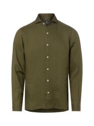 Nils Sundström koszula lniana Mężczyźni Slim Fit len zielony, XXL. Zielone koszule Nils Sundström, m, bez wzorów, ze lnu, bez kołnierzyka, bez ramiączek. Za 229.95 zł.
