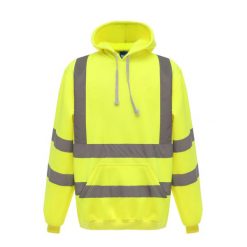 Męska Odblaskowa Bluza Z Kapturem. Żółte bluzy z kapturem YOKO, m, bez wzorów, z kapturem. Za 183.99 zł.