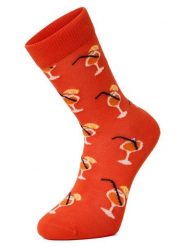 Happy Socks Skarpety Mężczyźni czerwony|pomarańczowy wzorzysty, 41-46. Brązowe skarpety Happy Socks, bez wzorów, z dzianiny. Za 59.95 zł.