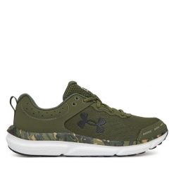 Buty do biegania Under Armour. Zielone buty do biegania Under Armour, bez wzorów, bez zapięcia, do biegania. Za 269.99 zł.
