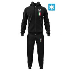 Givova Tuta Italia 101 dres męski z kapturem, polar L. Brązowe bluzy z polaru Givova, l, bez wzorów, z dresówki, z kapturem. Za 282.99 zł.